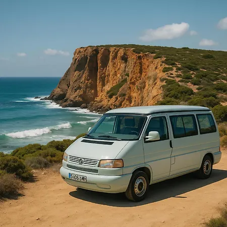 Campo de lujo Rent A Blue Classics's Campervan Vw T4 Azul - Algarve - Faro -portugal *