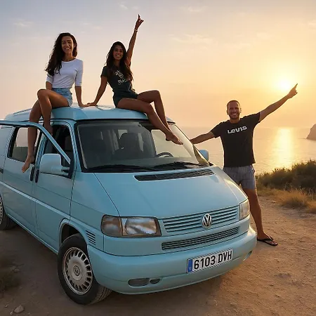 Rent A Blue Classics's Campervan Vw T4 Azul - Algarve - Faro -portugal ラグジュアリーテント ポルティマン